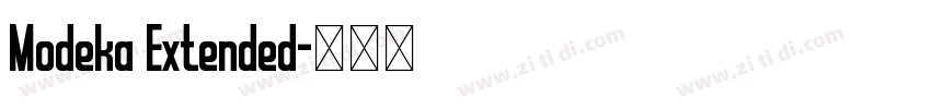 Modeka Extended字体转换